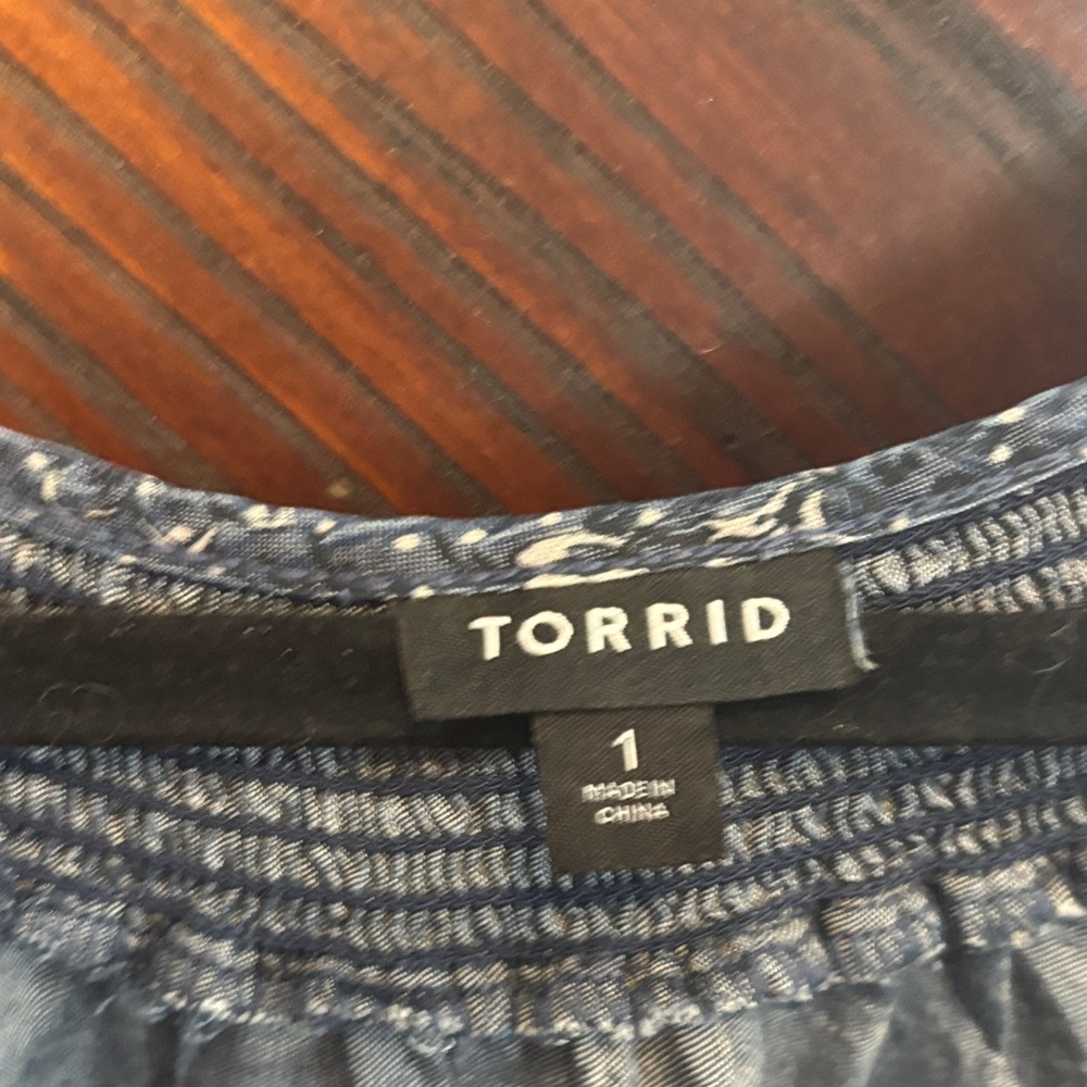 Torrid Navy Floral Dress - Picture 2 of 6